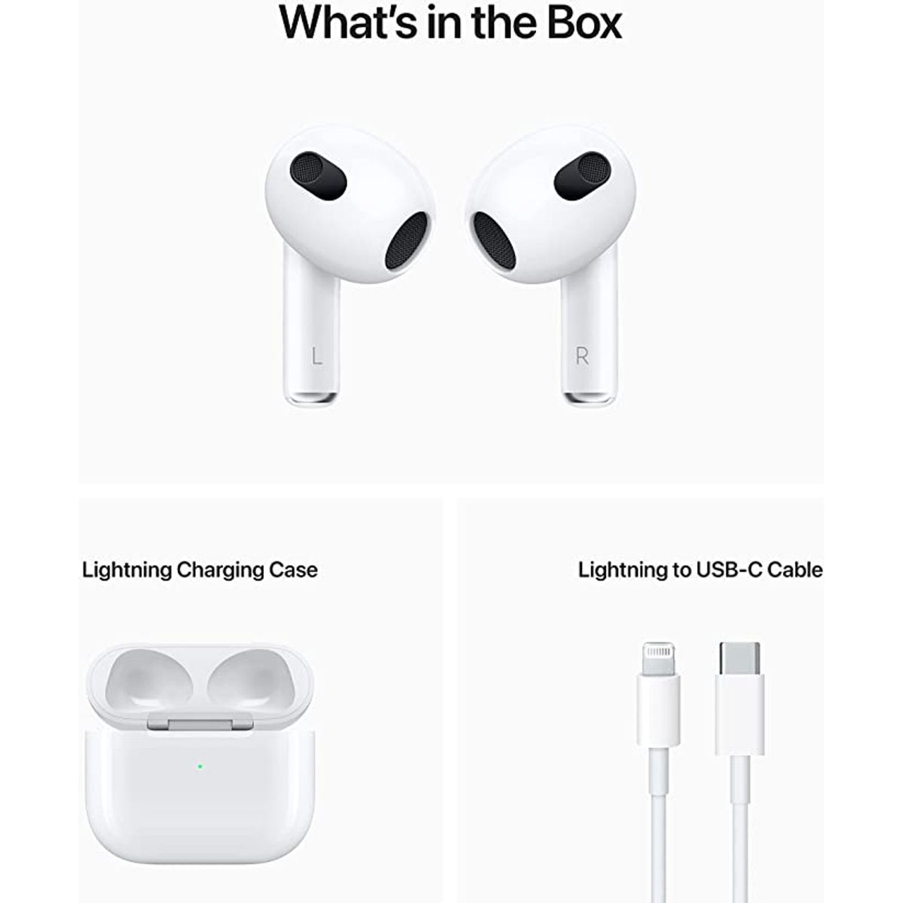 Apple® AirPods with Lightning Charging Case, (Gen 3) product image