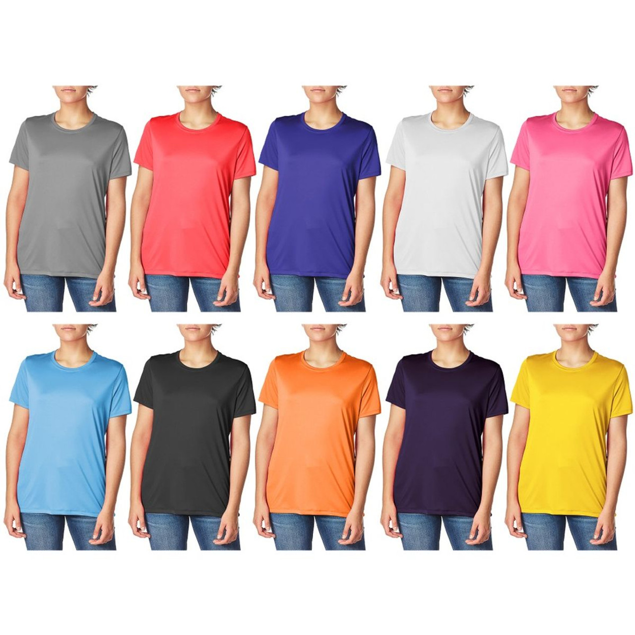 Women's Cool Dri-Fit Moisture-Wicking Short Sleeve T-Shirt (5-Pack) product image