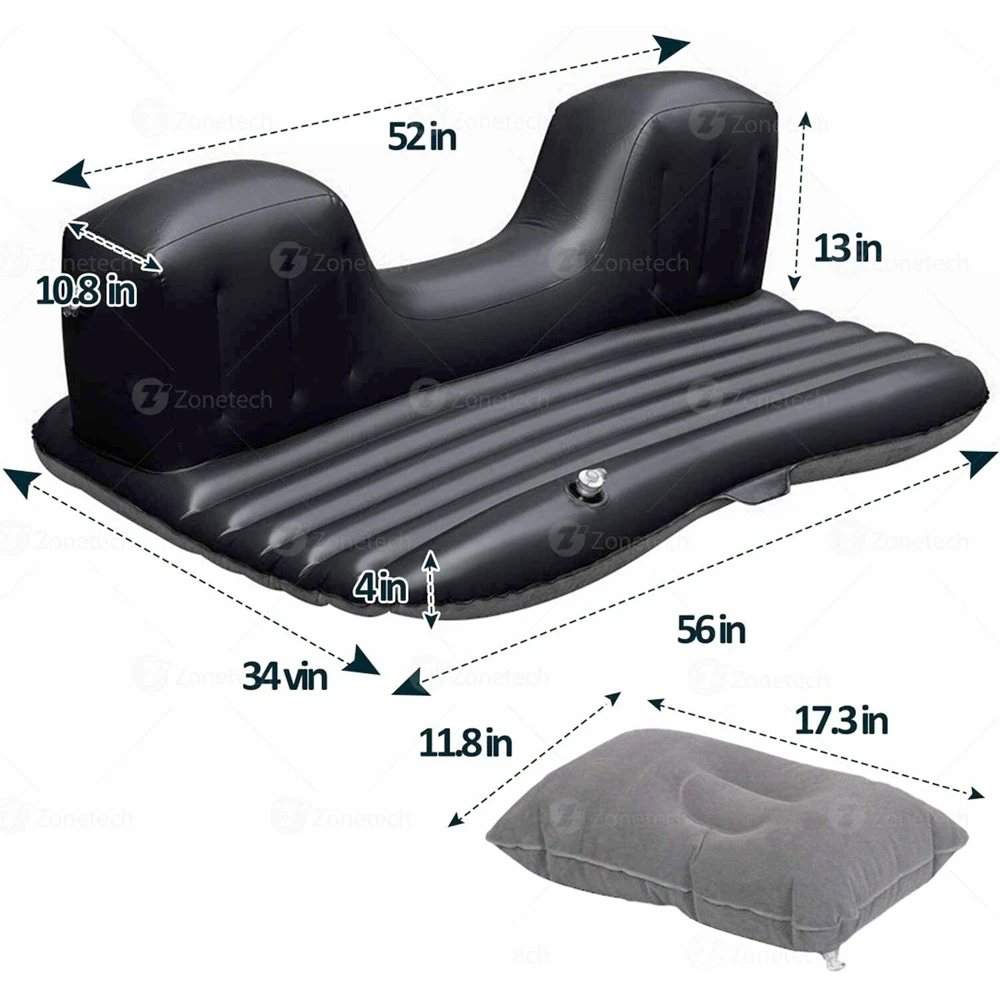 Zone Tech® Inflatable Travel Car Mattress With Pump product image