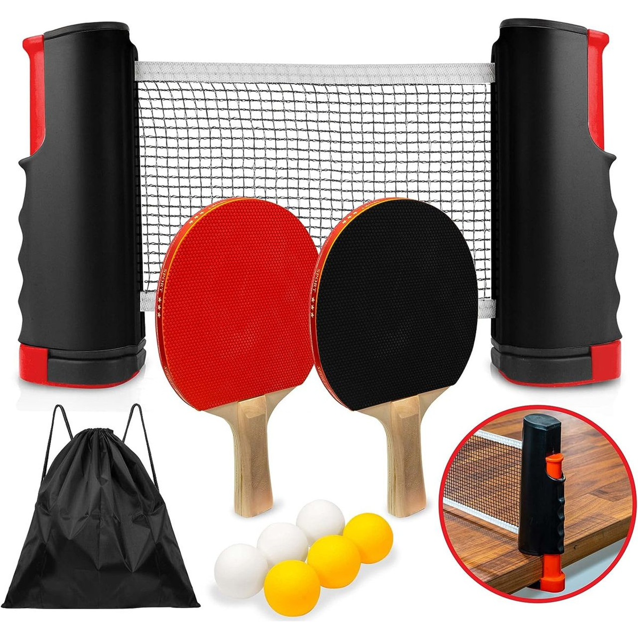 HAKOL Ping Pong Set with 2 Paddles & Net product image