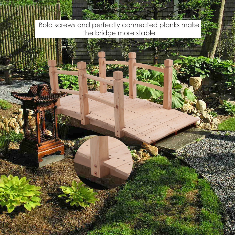  Courtyard Anticorrosive Wood  Bridge for Landscapes product image