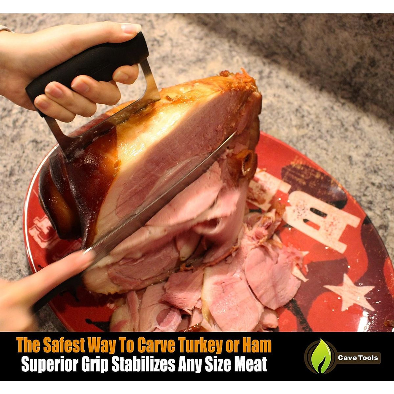 Cave Tools® Metal Knuckle Grip Meat Claws for Shredding Meat (Set of 2) product image