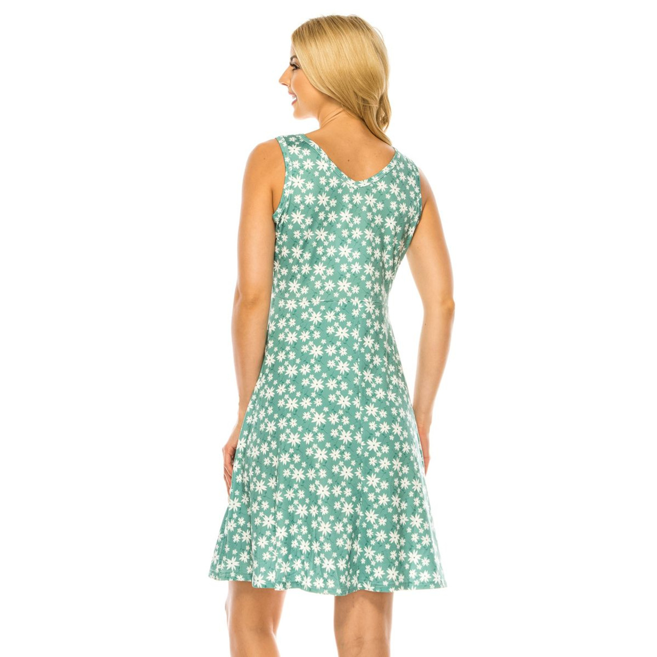 Women's Printed Floral Sleeveless Skater Dress product image