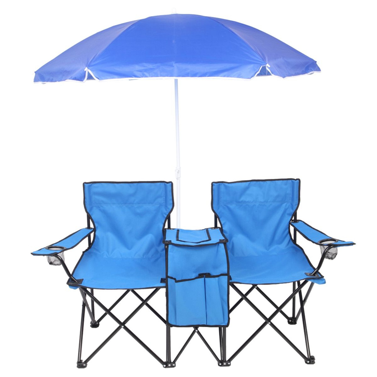 Portable Folding Double Chair with Umbrella product image