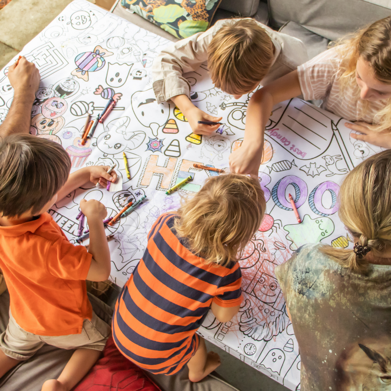 Christmas Nativity Coloring Table Cover