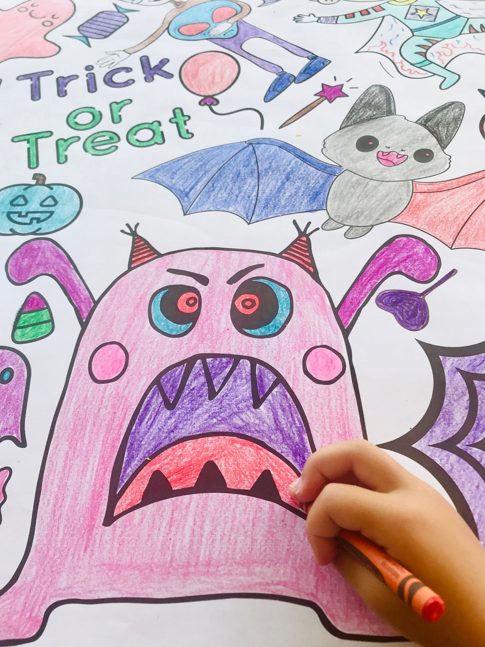 Halloween Coloring Table Cover product image