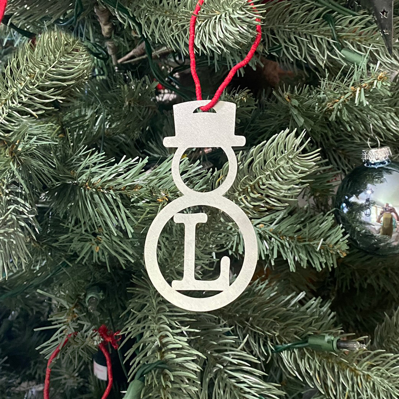 Personalized Christmas Snowman Ornaments (Set of 5) product image