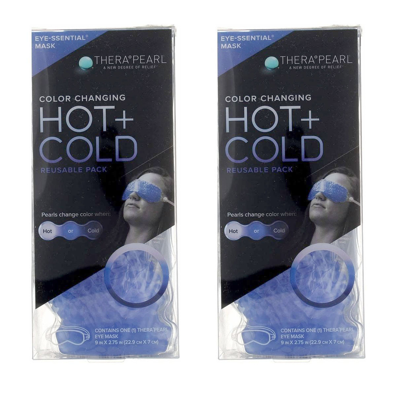 TheraPearl Reusable Hot and Cold Eye Mask (2-Pack) product image