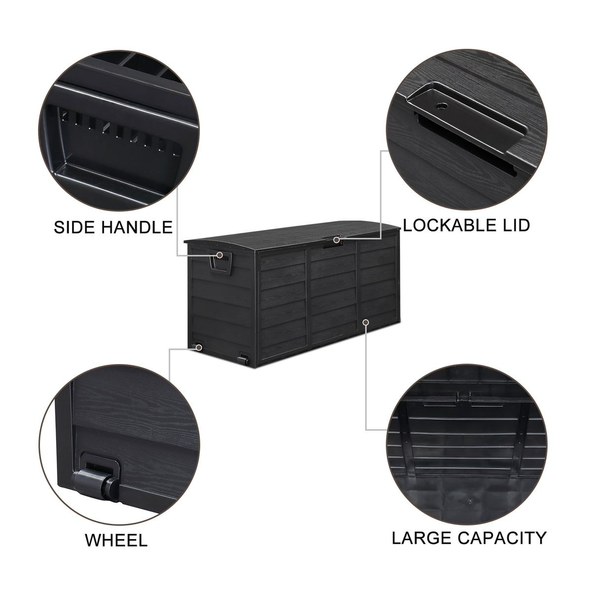 75-Gallon Outdoor Plastic Storage Deck Box product image
