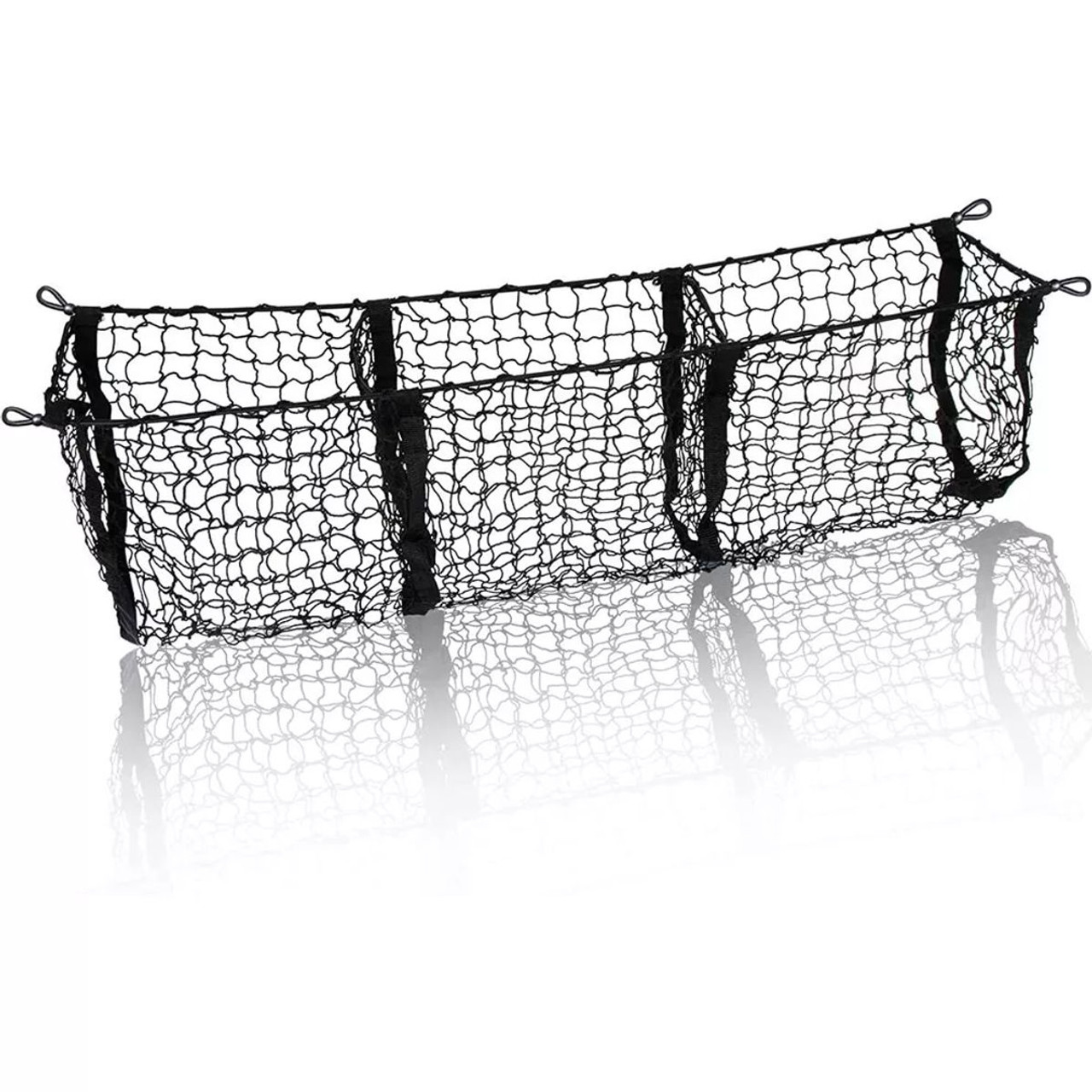 Zone Tech® 3-Pocket Car Trunk Stretchable Mesh Cargo Net, NE0001 product image