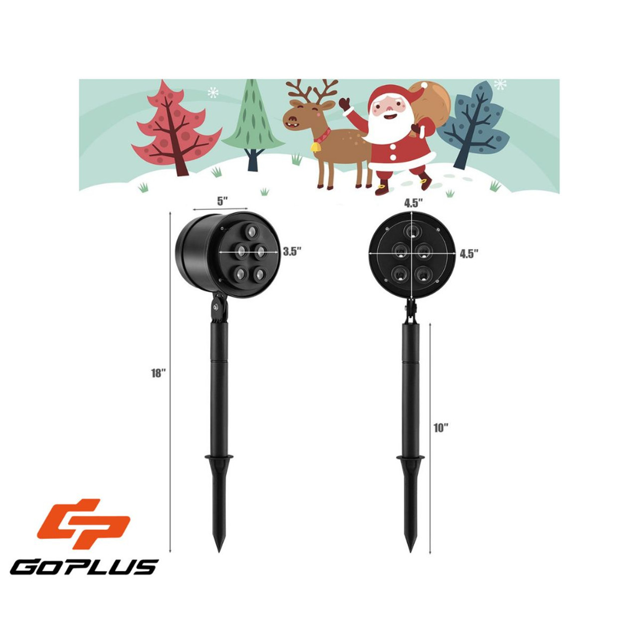 Goplus Christmas LED Projection Lamp with Lawn Stake product image