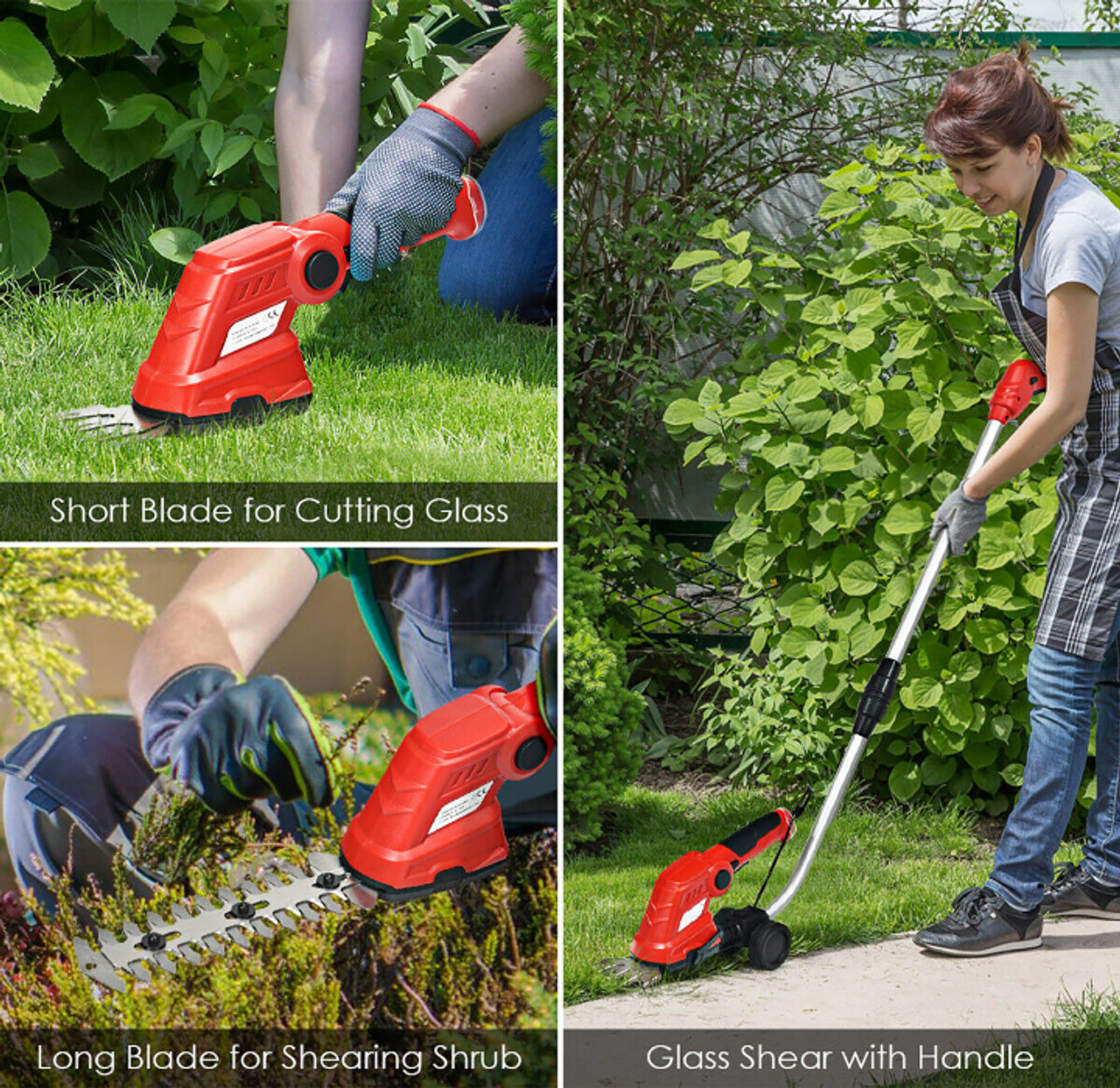 Cordless 7.2V Grass Shear/Shrub Trimmer with Blades product image