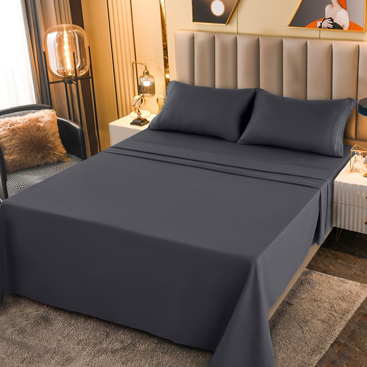 1800-Series Deep Pocket Premier Microfiber Bed Sheet Set product image