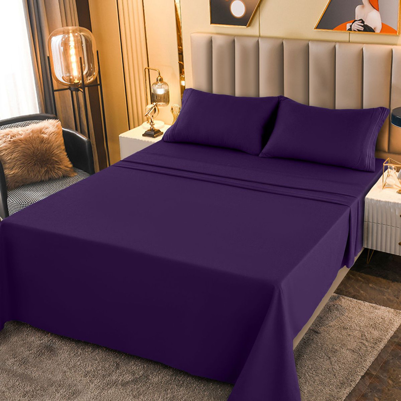 1800-Series Deep Pocket Premier Microfiber Bed Sheet Set product image