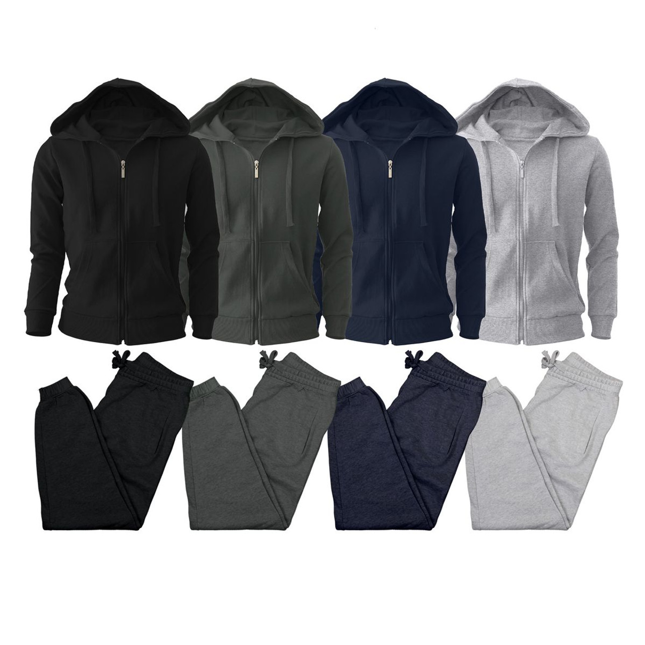 Men's Zip-up Hoodie & Matching Sweatpants Set product image