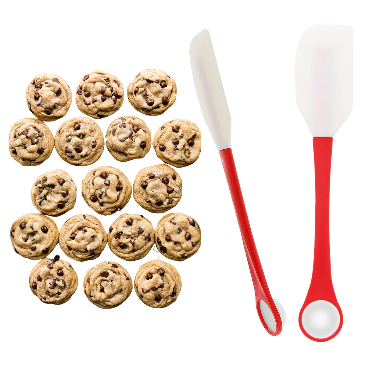 2-in-1 Cookie Scoop and Spatula, Silicone (2-Pack) product image