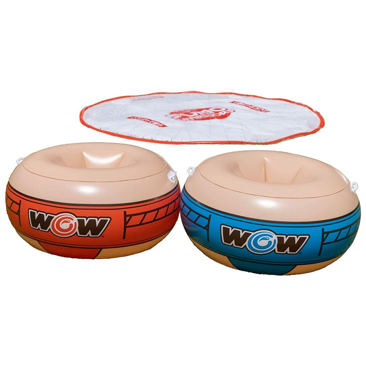 WOW Watersports 10ft Sumo Wrestling Spray Pad with 2 Sumo Belly-Bumpers product image