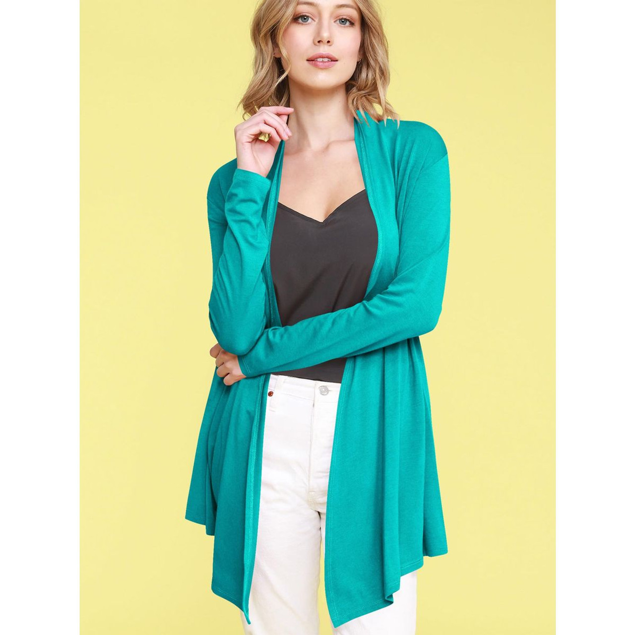 Women's Open Front Knit Cardigan Sweater product image