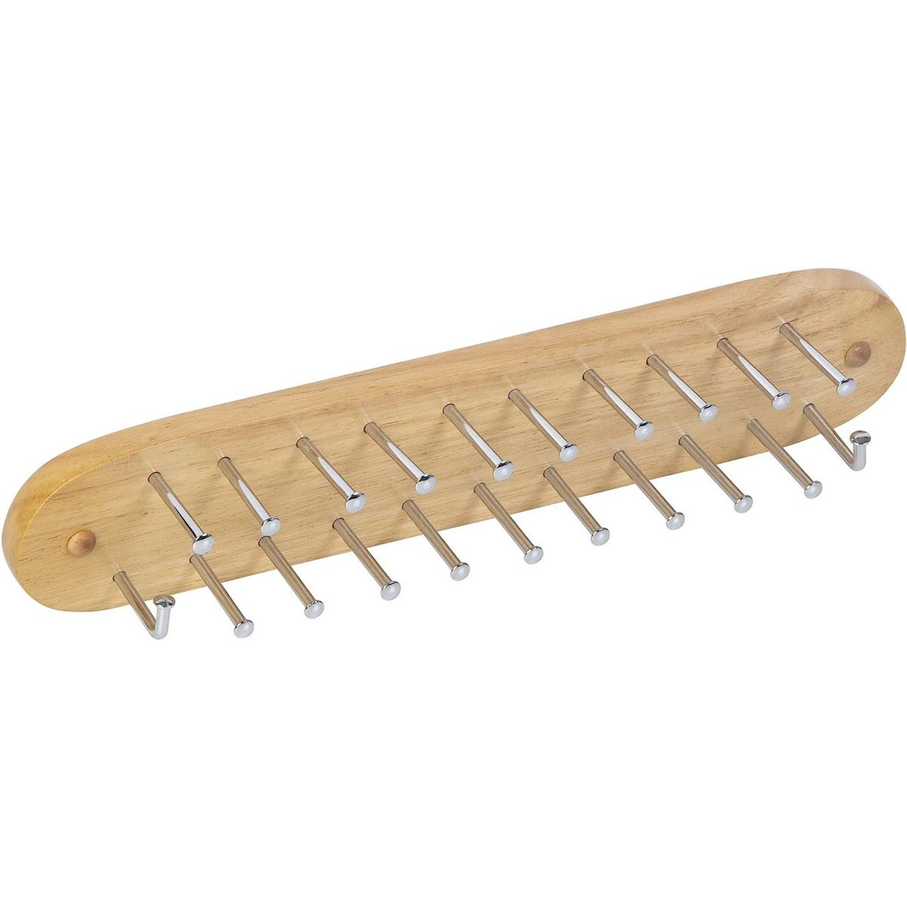 Wood Wall Mounted Tie, Belt and Scarf Hanger product image