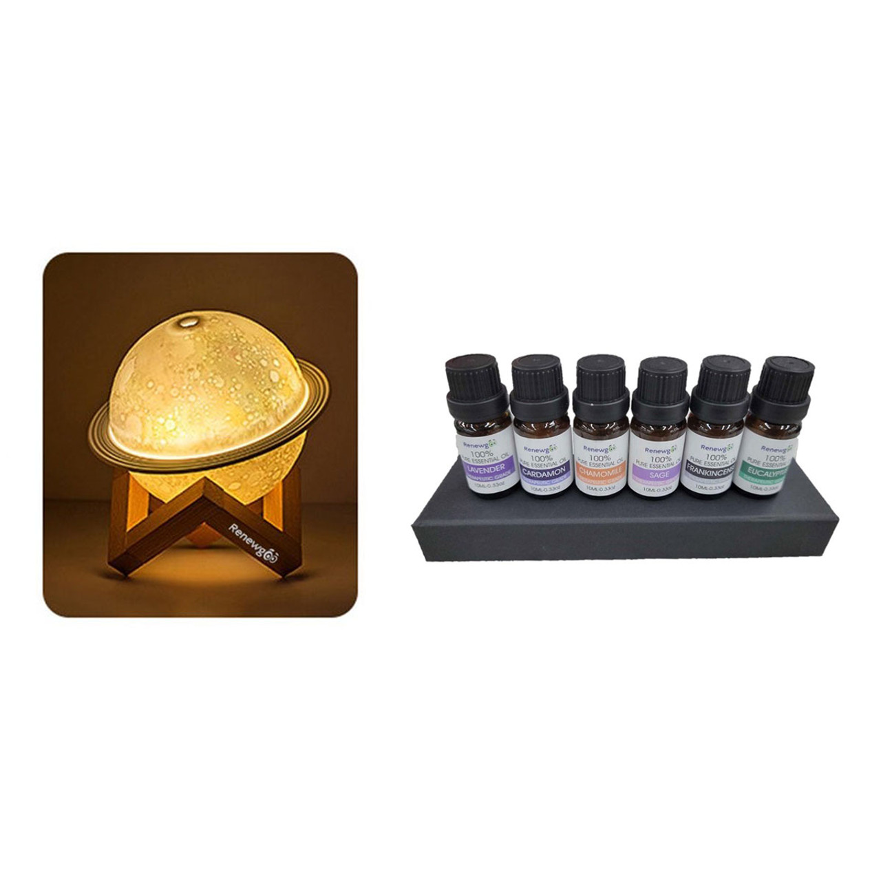 Moon Lamp Diffuser with 6-Piece Essential Oils product image