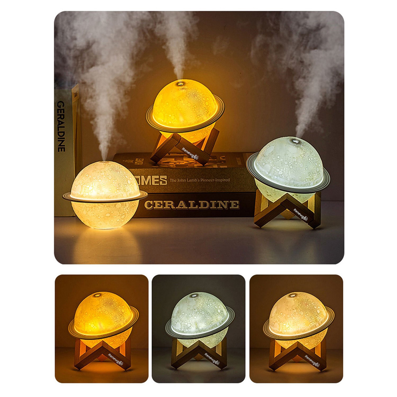 Moon Lamp Diffuser with 6-Piece Essential Oils product image
