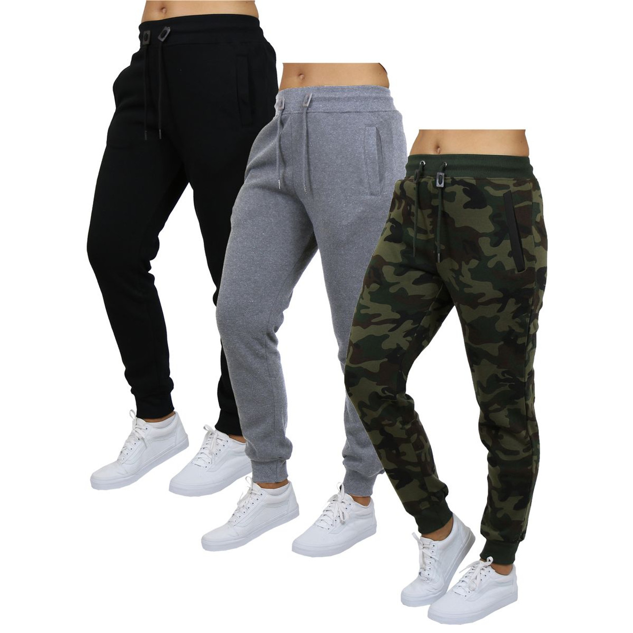 Women’s French Terry Jogger Lounge Sweatpants (3-Pack) product image