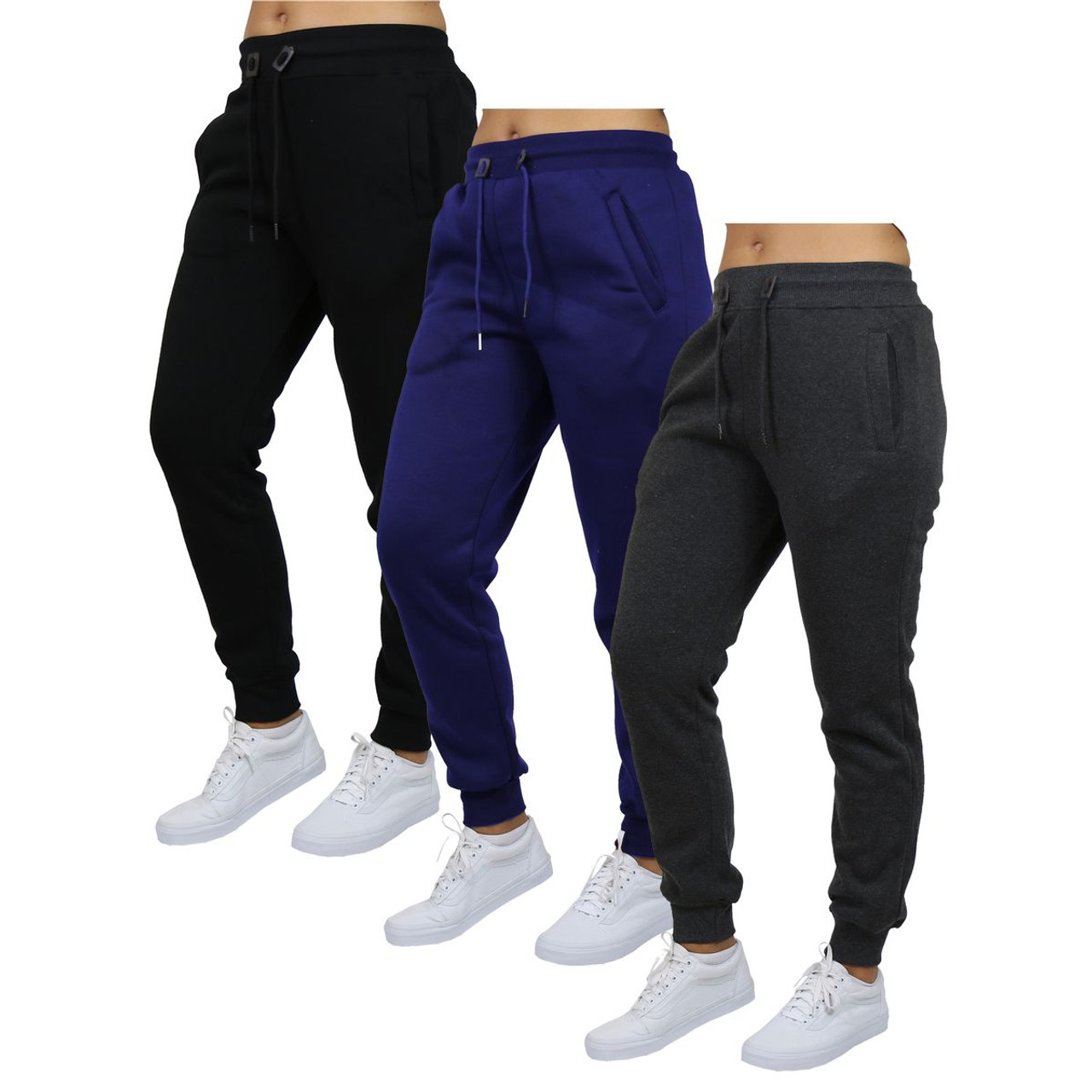 Women’s French Terry Jogger Lounge Sweatpants (3-Pack) product image