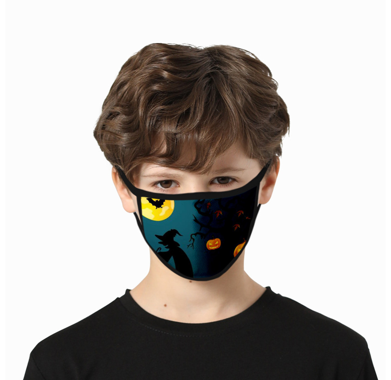 Kids' Halloween-Themed Reusable Face Mask (6- or 12-Pack) product image