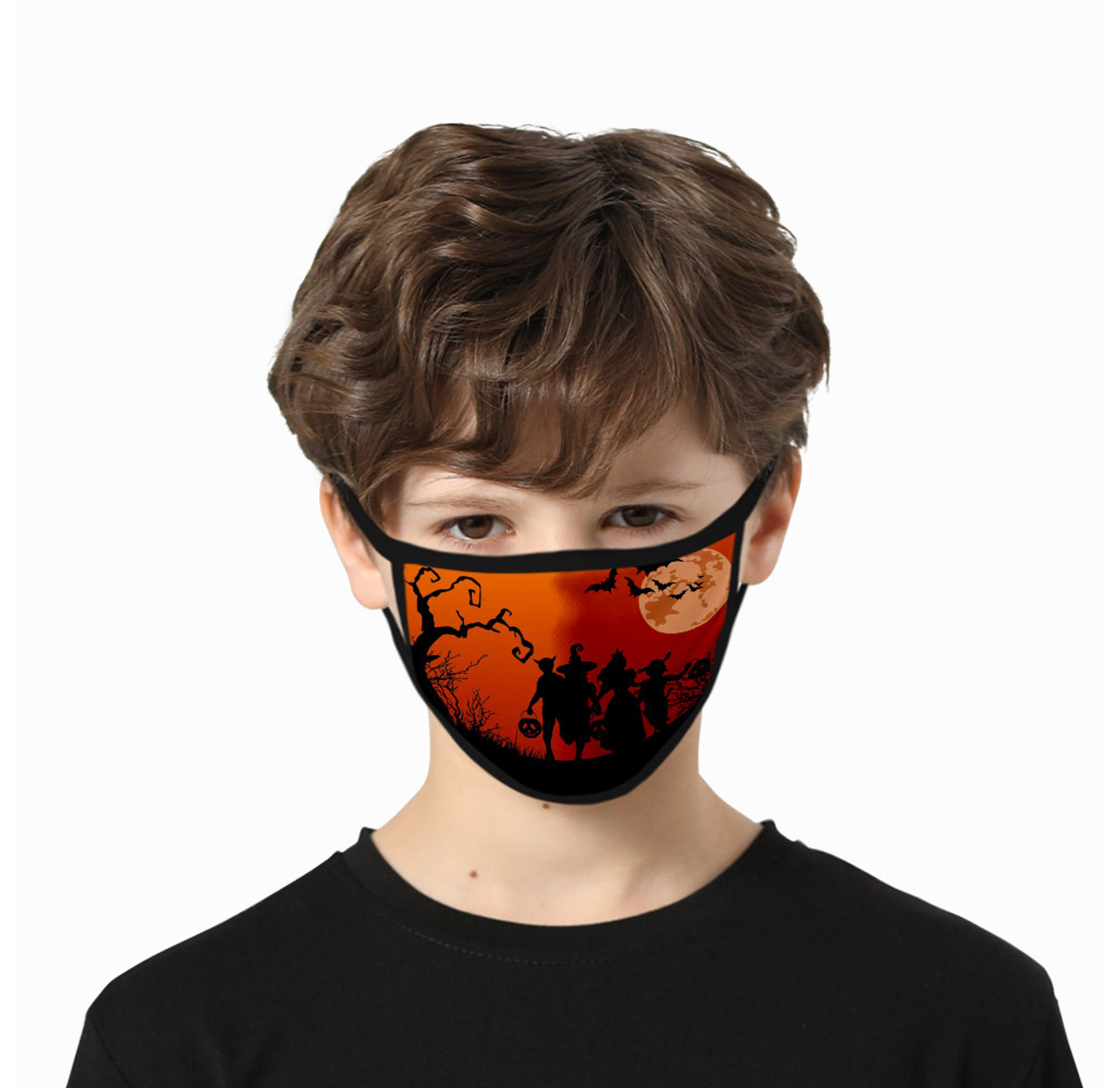 Kids' Halloween-Themed Reusable Face Mask (6- or 12-Pack) product image