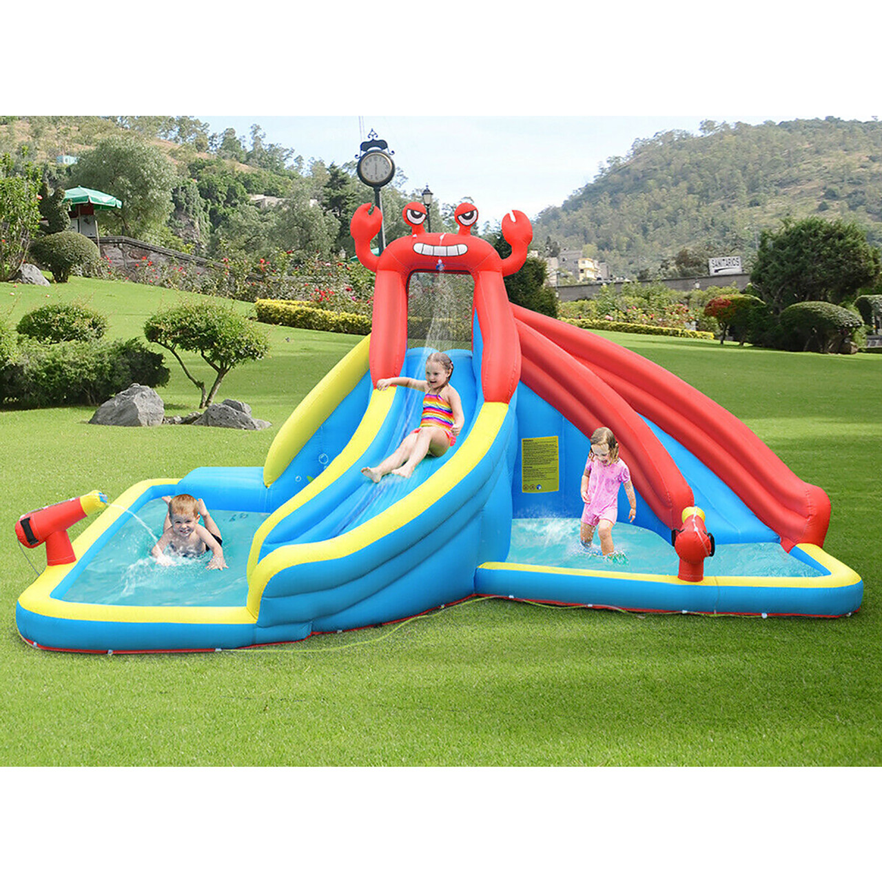Inflatable Crab Dual Water Slide Bounce House without Blower product image