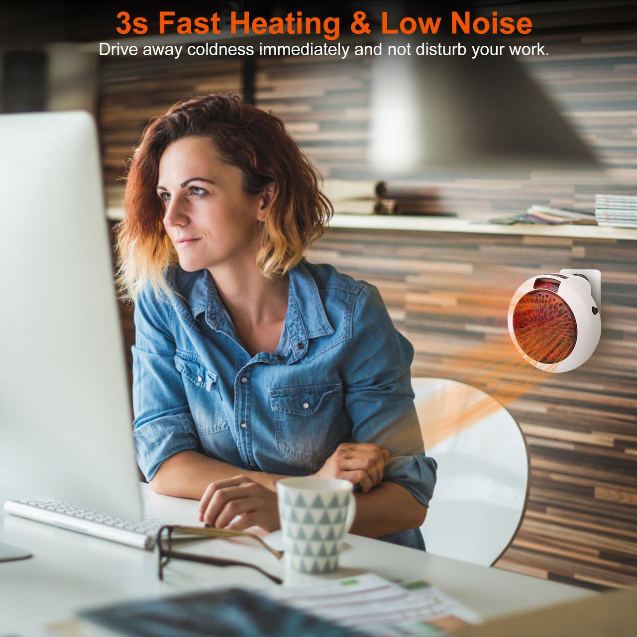 iMounTEK® 900W Portable Heater Fan product image