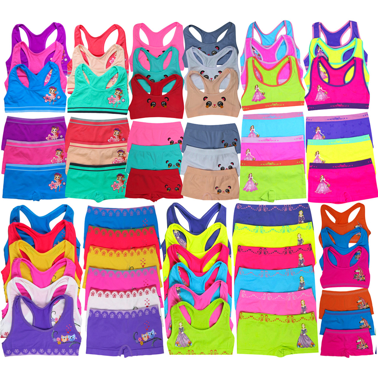 12-Piece Girls' Racerback or Cami Top and Bottom Set product image