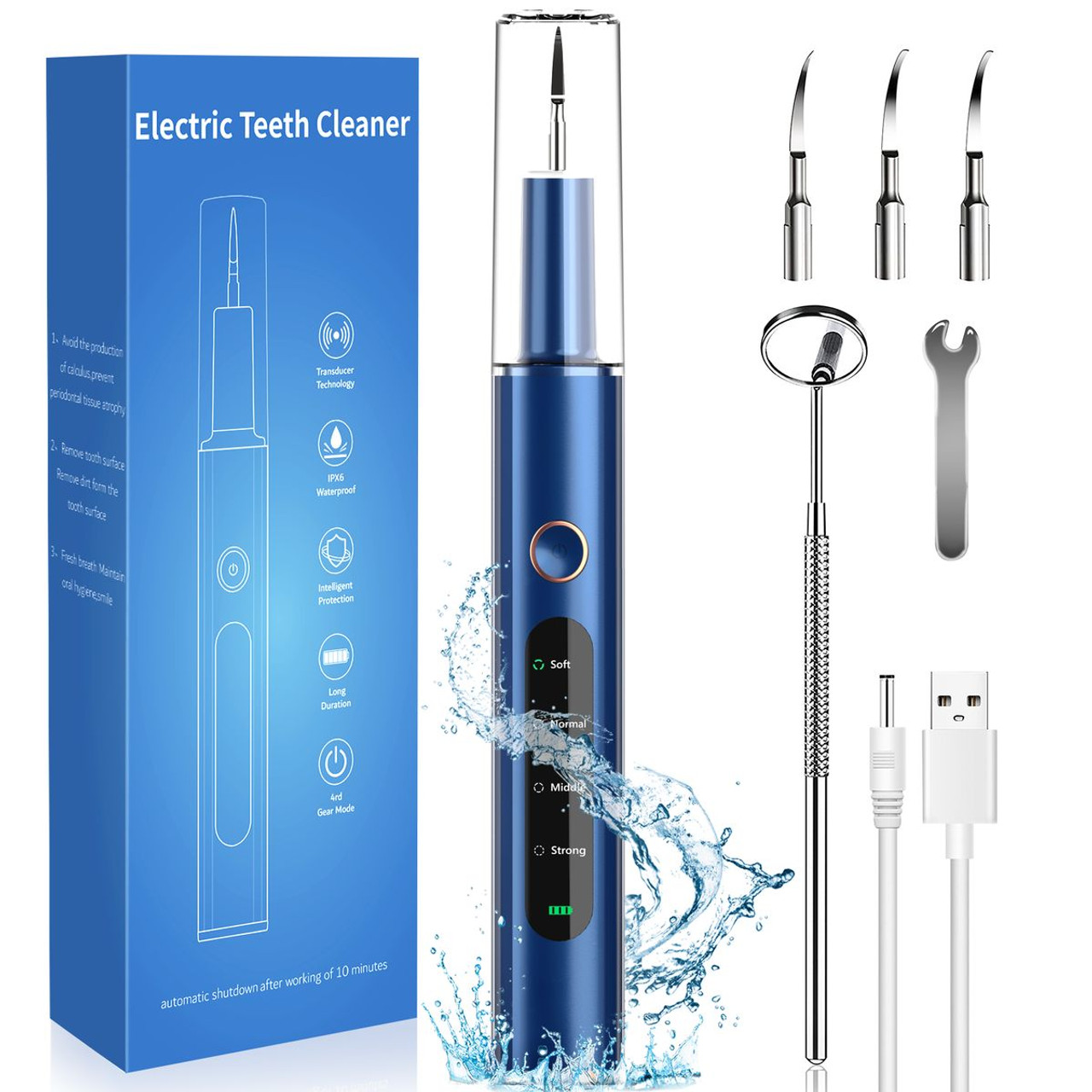 Electric Teeth Cleaner with 4 Modes & LED Light product image