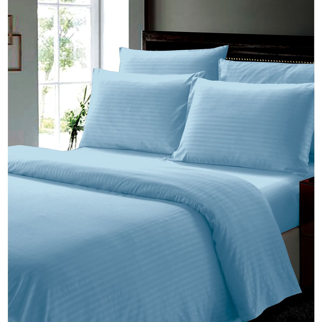 6-Piece Stripe Microfiber Sheet Set product image