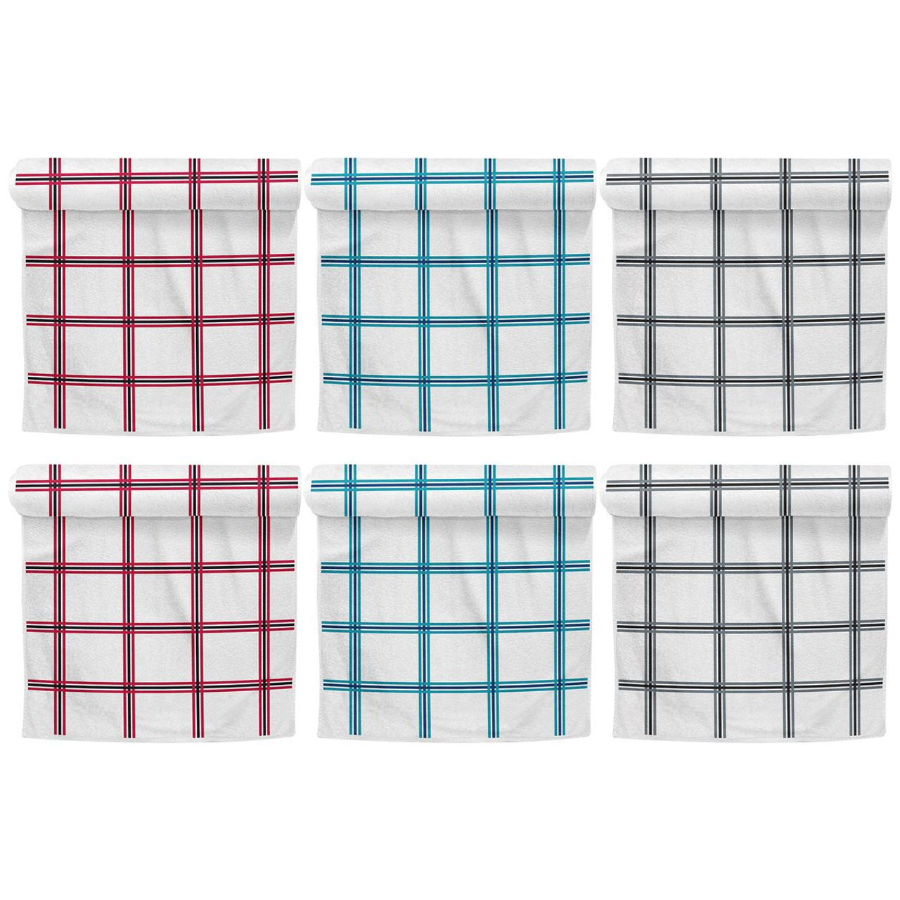 100% Ultra-Soft Cotton Premium Plaid Kitchen Towel, 20 x 30-Inch (6-Pack) product image