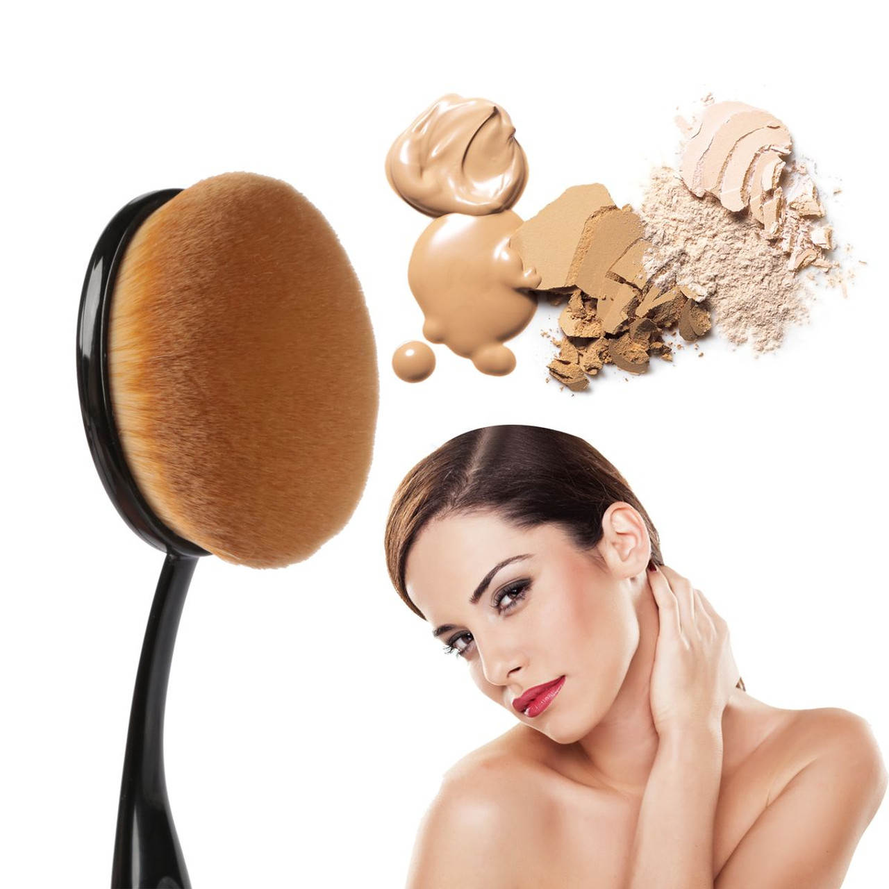 Laromni Oval Makeup Brush Set (10-Pieces) product image