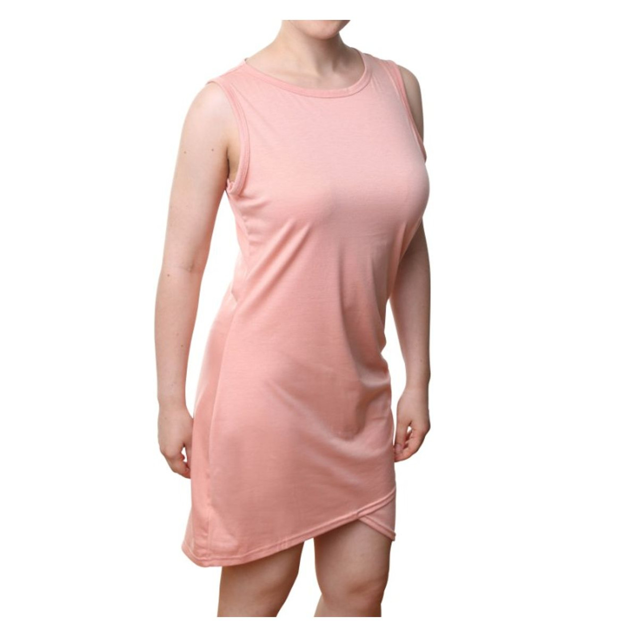 Women's Casual Crew Neck Sleeveless Mini Dress product image