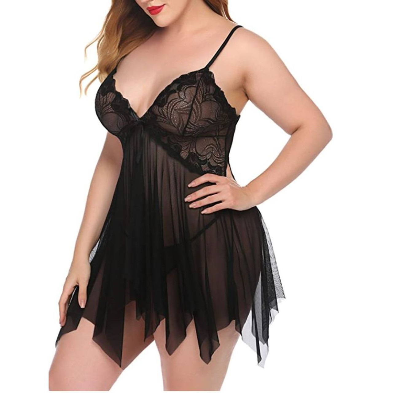 Women's Lace Babydoll Lingerie Sleepwear product image