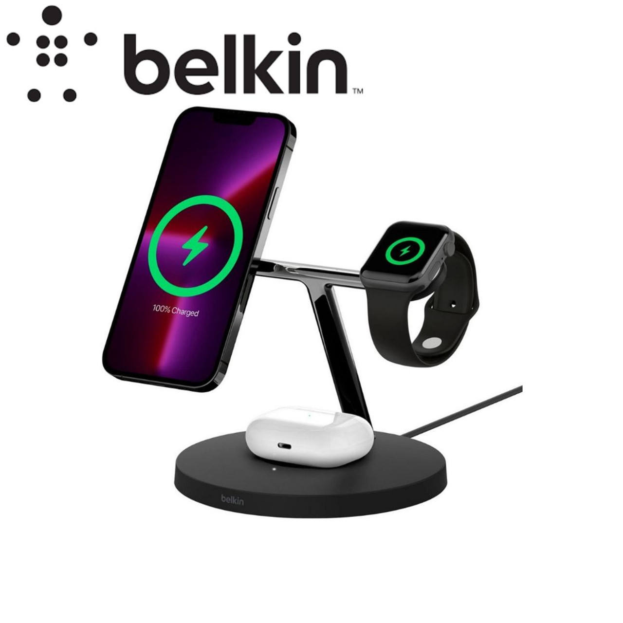 Belkin BoostCharge Pro 3-in-1 MagSafe Wireless Charger product image
