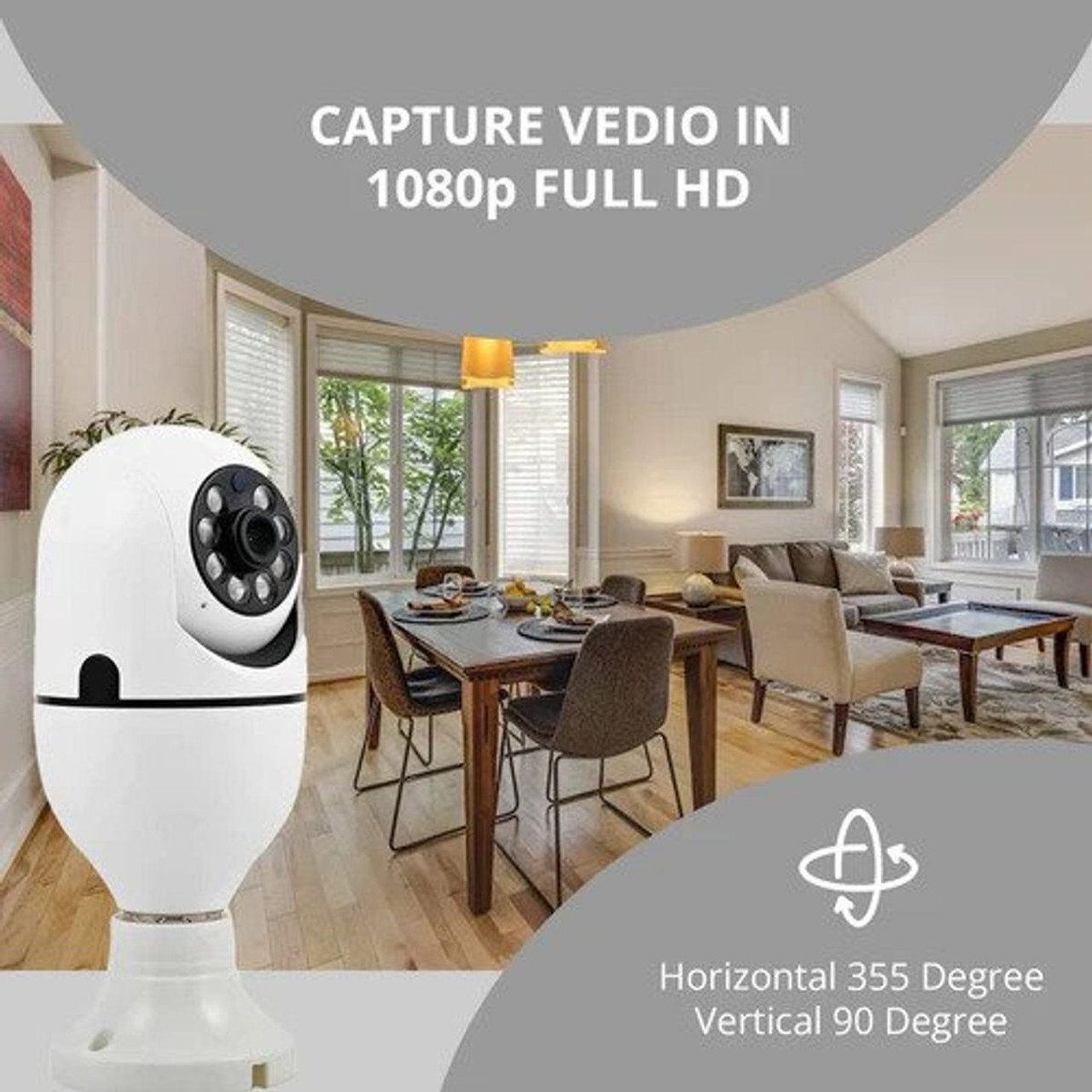 Wireless Light Bulb Security Camera (1- or 2-Pack) product image