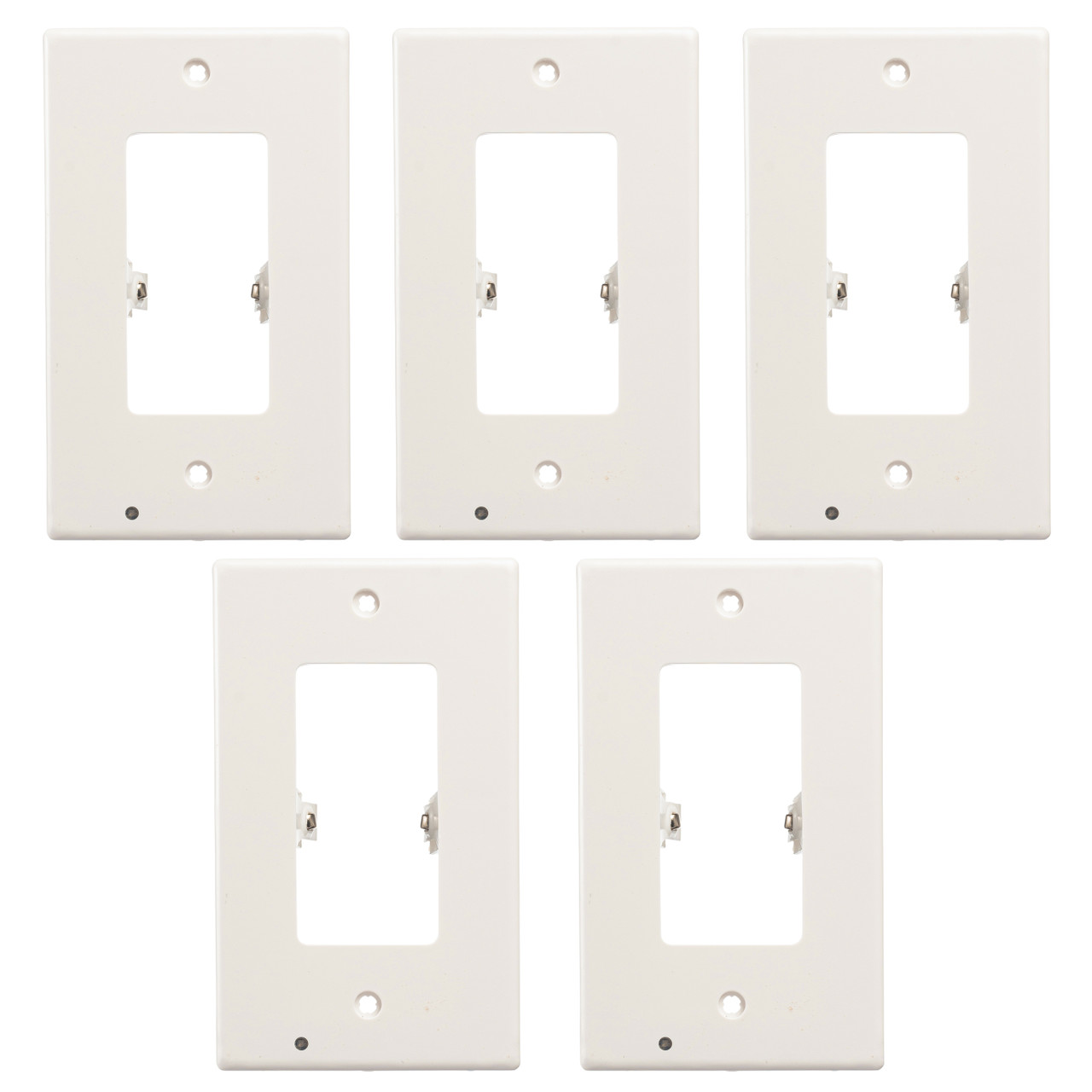 Round or Square Snap-on Outlet Plate with Built-in LED Night Lights (5-Pack) product image