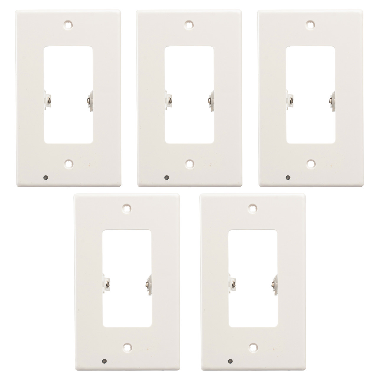Round or Square Snap-on Outlet Plate with Built-in LED Night Lights (5-Pack) product image