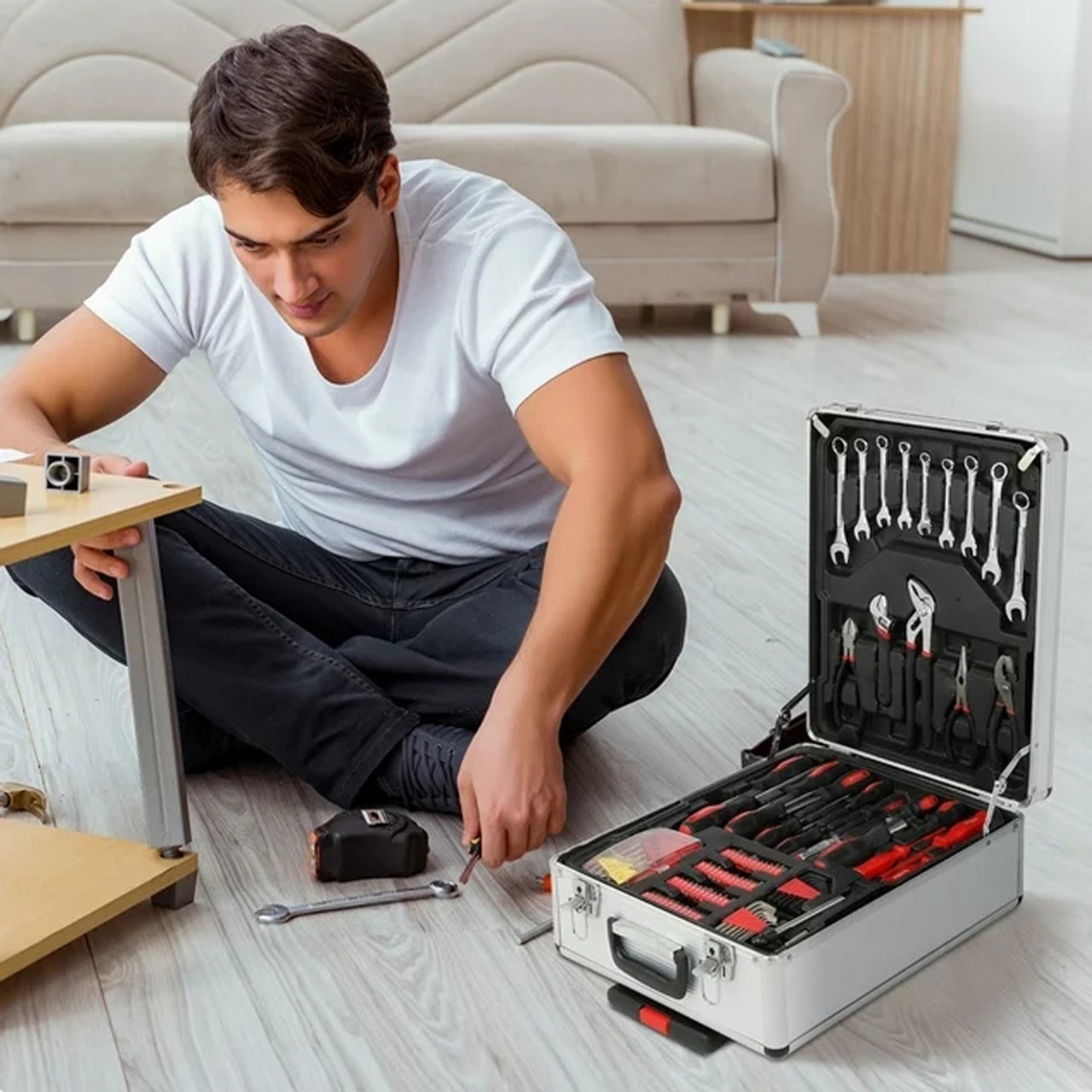 799-Piece Aluminum Trolley Case Tool Set product image