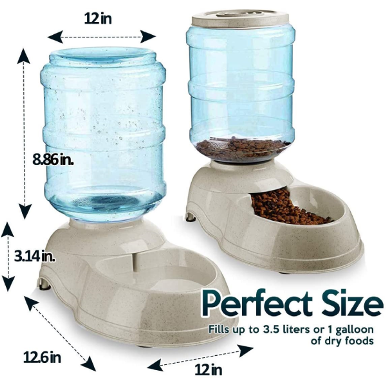 Zone Tech Self-Dispensing Pet Feeder and Water Dispenser product image