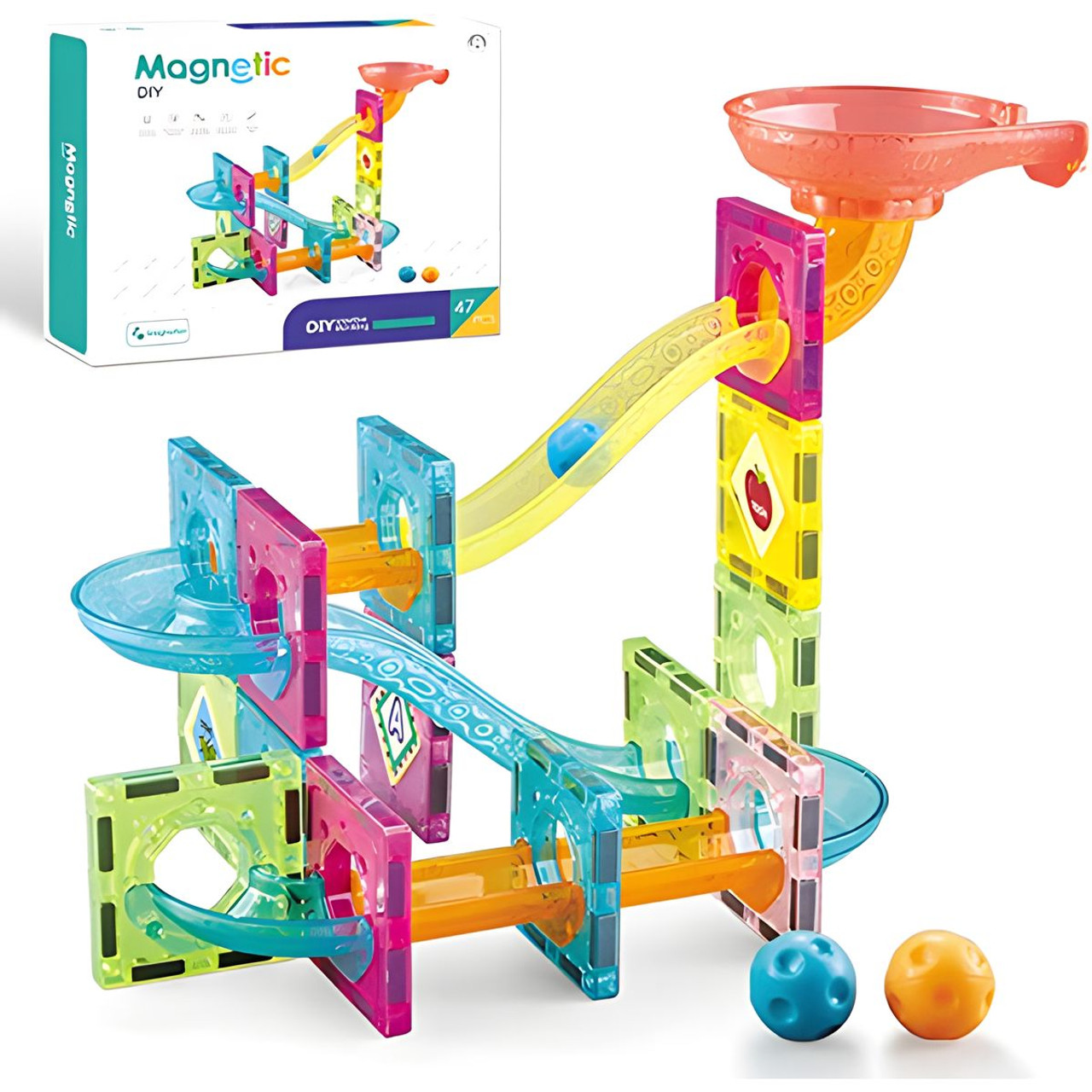 Kids' 47-Piece Magnetic STEM Building Blocks (2-Pack) product image