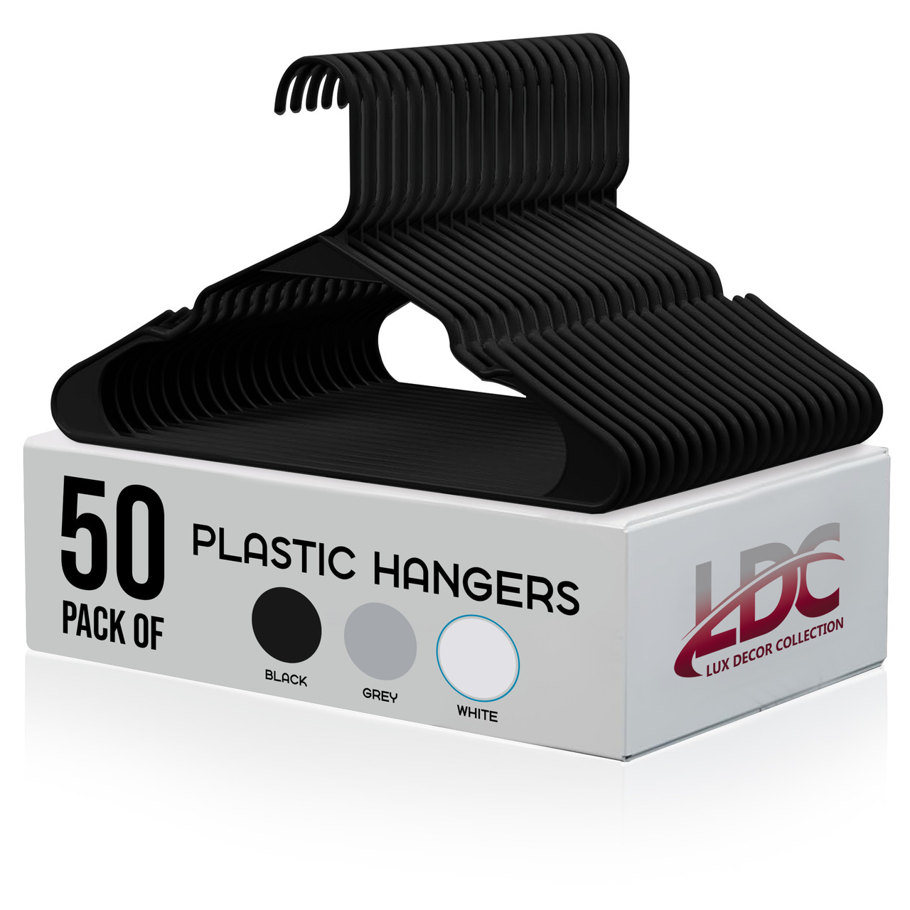 Plastic Clothes Hangers by Lux Decor Collection™, 50 ct. product image