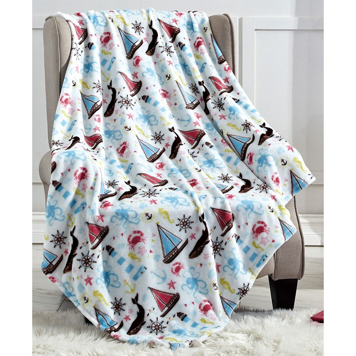 Noble House Summer Prints Microplush Throw Blankets product image