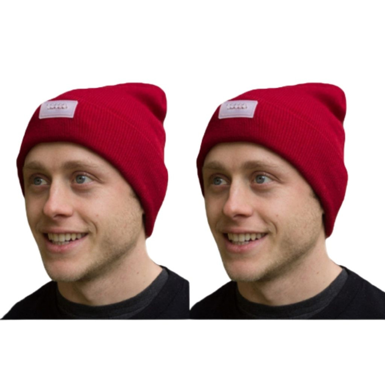Winter Beanie with Built-in LED Light (2-Pack) product image