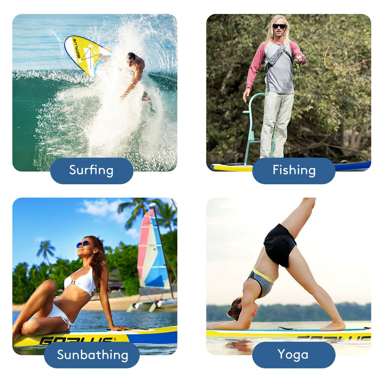 10-Foot Inflatable Stand-up Paddle Board with Accessories product image