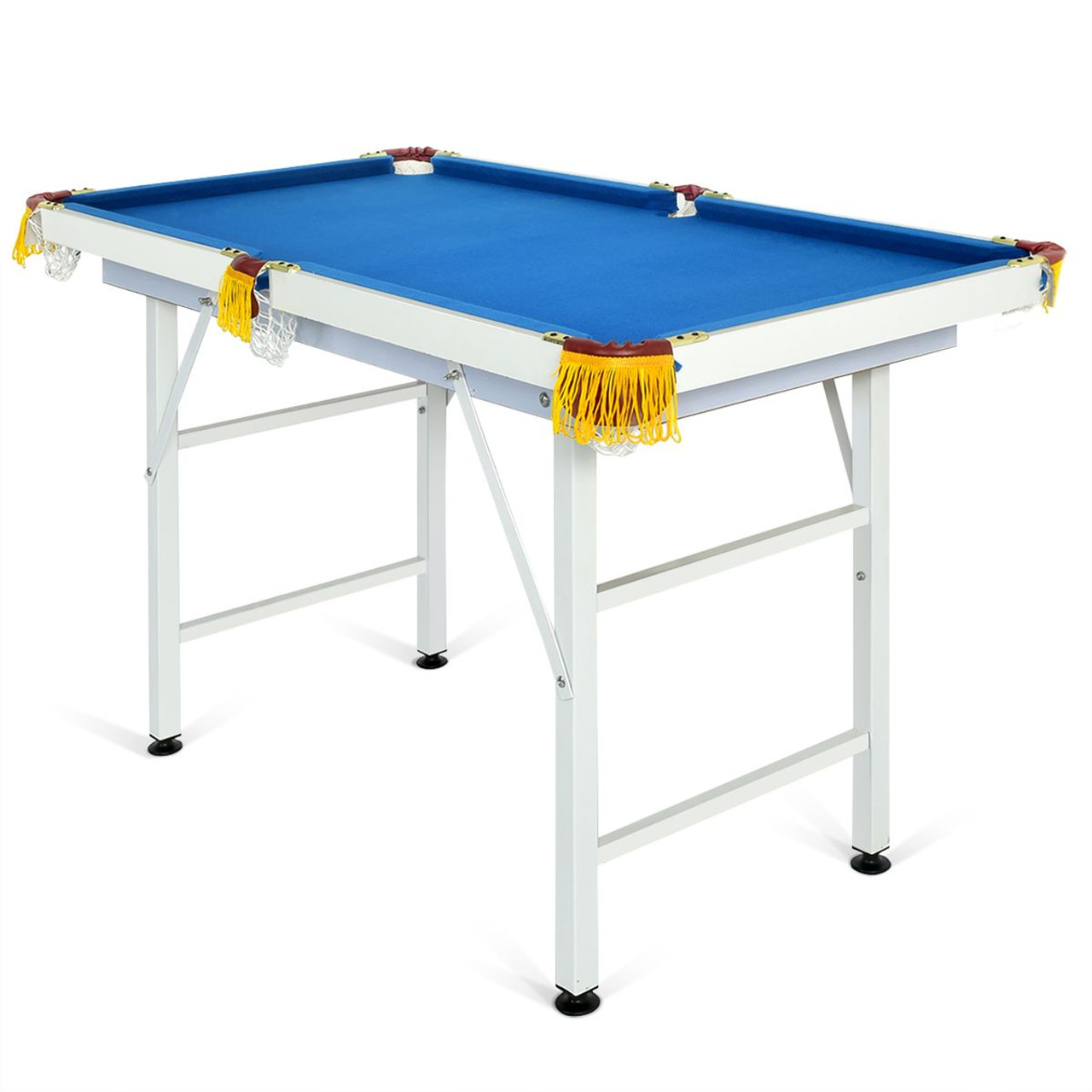 Kids 47'' Folding Billiard Table Pool Game with Cues and Chalk  product image